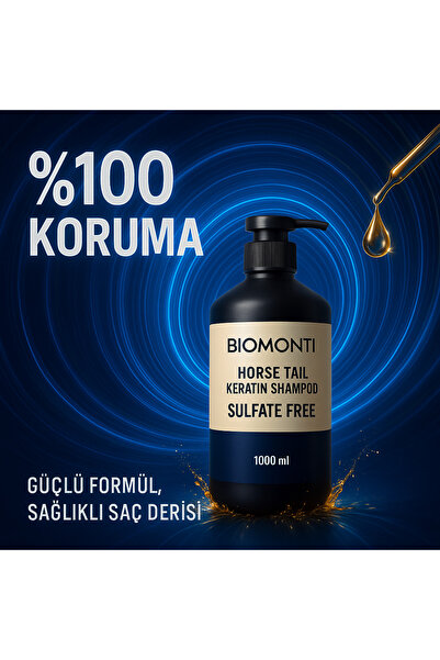 BİOMONTİ BİOMONTİ SÜLFAT FREE HORSE TAİL&KERATİN SHAMPOO 1000ML