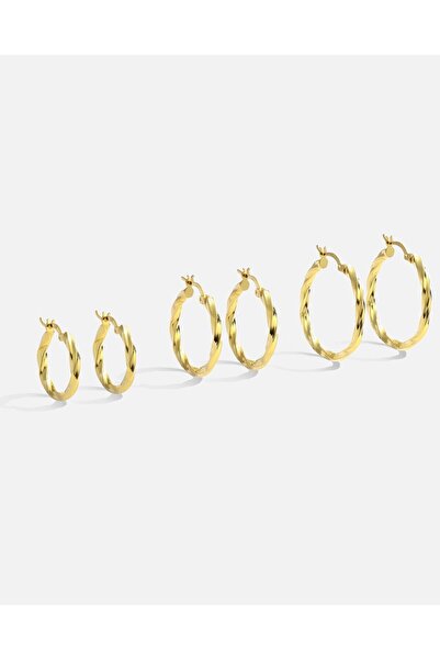 MEKS JEWELS Gümüş Burma Hallow Küpe