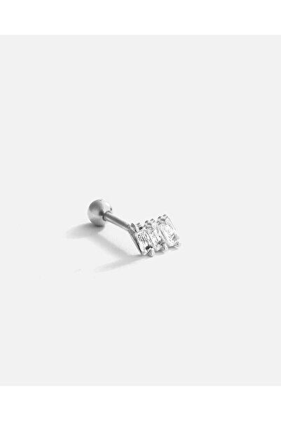 MEKS JEWELS Baget Gümüş Tragüs Kıkırdak Küpesi