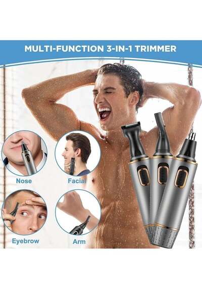 Generic Ear & Nose 3-in-1 Rechargeable Trimmer for Men (Nose, Ear, Beard, Body)