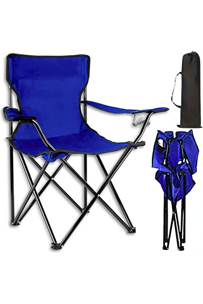 ARNOTEC Portable Folding Camping Chair - Outdoor/Lawn Chair, Dark Blue