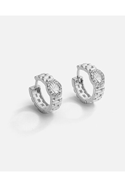 MEKS JEWELS Tasarım Gümüş Halka Küpe