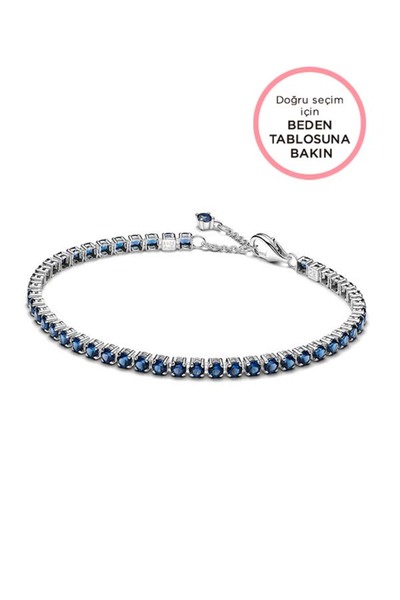 Pandora Işıltılı Mavi Tenis Bilekliği