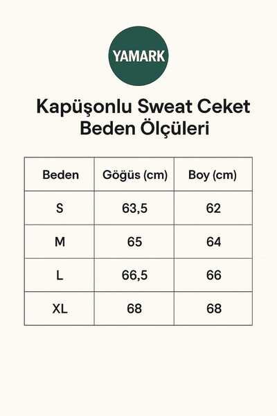 LG LAGULER Unisex Fermuarlı Polarlı Kapüşonlu Kanguru Cepli Oversize Kışlık Hoodie Ceket