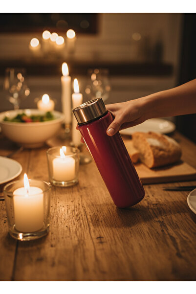 Blissra 550 Cc Glass Flask – Metal Lid, Leak-Proof Water Bottle