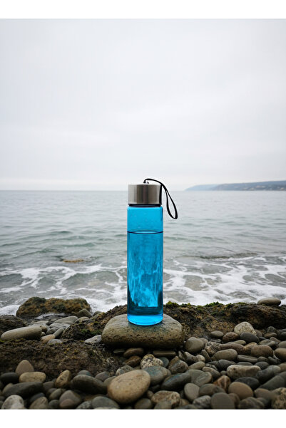 Blissra Borosilicate Glass Flask 450 ml – Metal Lid & Rope, Leak-Proof, Healthy Water Bottle