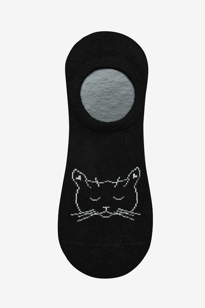 Penti 3 Çift Pamuklu Hayvan Desenli Burun Dikişsiz Sneaker Çorap