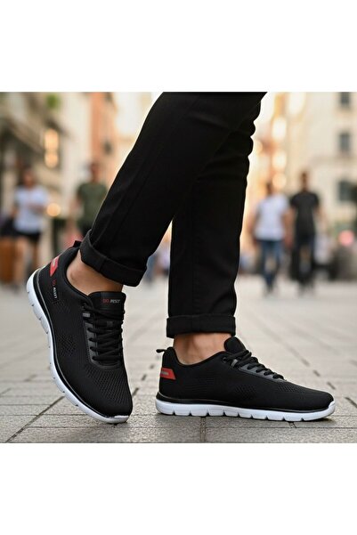 Best Of Black Men's Sneaker Casual Sports Shoes Flexible Sole Comfortable Ergonomic Orthopedic 652