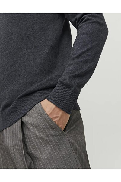Jack & Jones Men's Sweater 12157417-Dark-Grey
