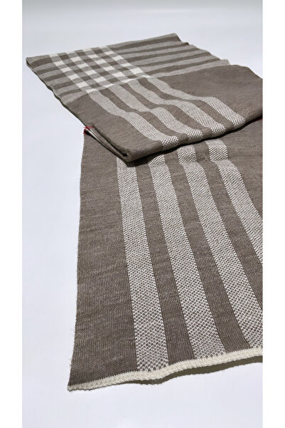 Onur Plaid Pattern Winter Neck Scarf Thick Quality Fabric Woven Gramaged Product Double Sided