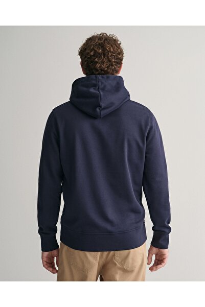 Gant Kapşonlu Baskılı Grafik Kapuzensweatshirt