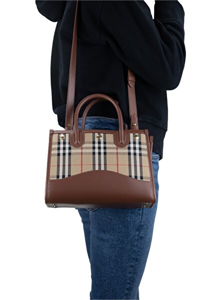 BURBERRY KADIN OMUZ ÇANTASI 8075424-TAN