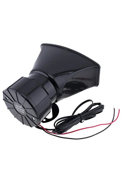 ünlütürkotoaksesuar 7 Sesli Mikrofonlu Megafon Siren 100 Watt Yuksek Sesli 12 Volt Uyumlu