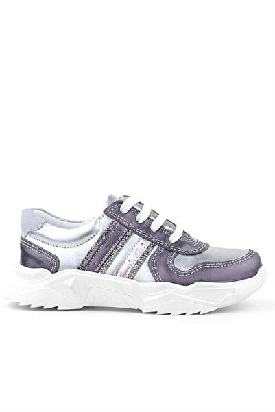 Rakerplus Справжня шкіра Платиновий рожевий блискучий камінь Дівчачі кросівки