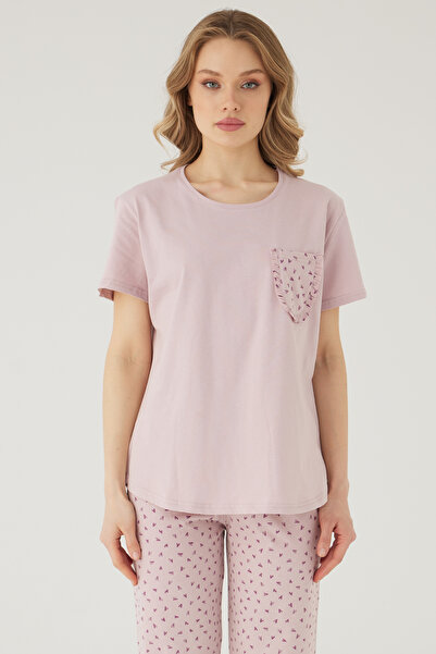 TURAY Σετ πιτζάμες Wishes Comfort Kısakol 100% βαμβακερή γυναικεία πούδρα