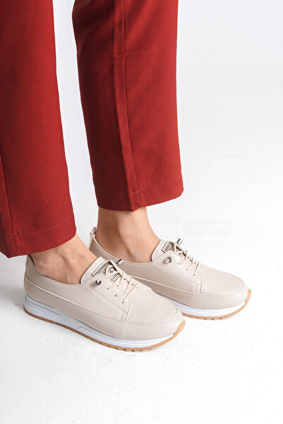 Riccon Tenis de damă 0012615 crem