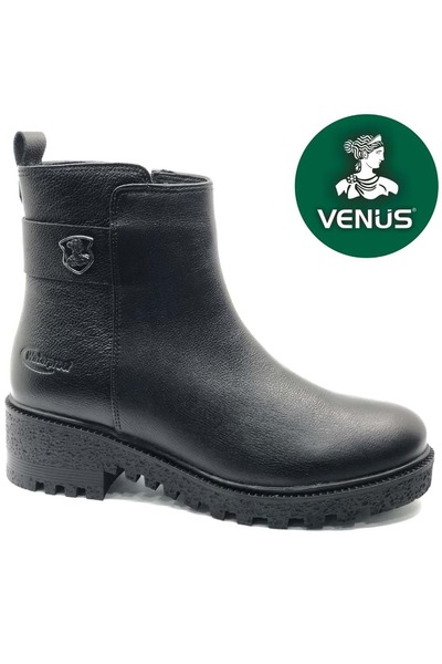 Venüs 1950839K حذاء نسائي جلدي مقاوم للماء بكعب عالٍ