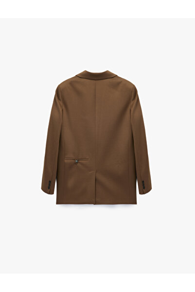 Koton Блейзър с вискозна смес, джобове с копчета и кръстосан яка