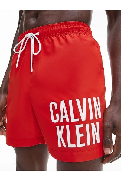 Calvin Klein Men's Red Swim Shorts