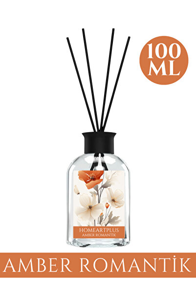 homeartplus amber kokulu bambu çubuklu oda kokusu 100 ml