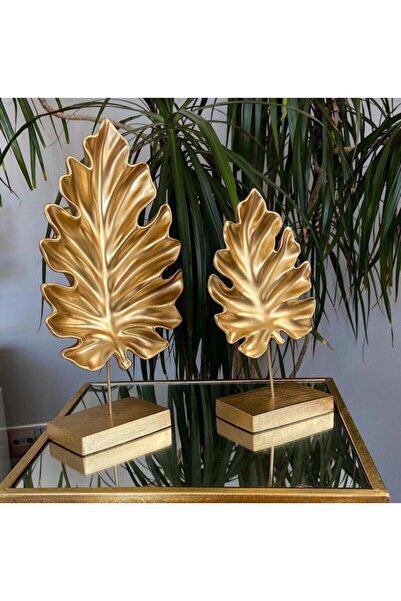 SahraConcept Dekoratif Kaideli Çınar Yaprak 2li