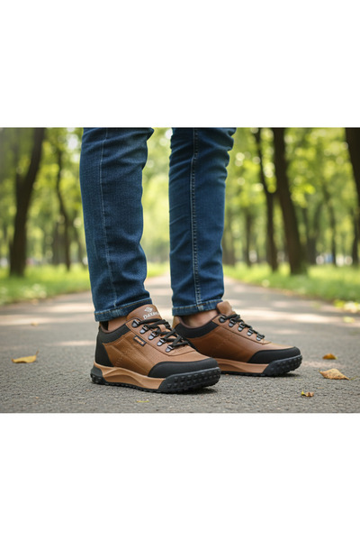 Dakırs 05 erkek siyah suya dayanıklı kaydırmaz günlük spor trekking ortopedik...