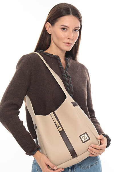 Piedra Десять кольорів коричневої смужки з довгими ручками та другою сумкою в...