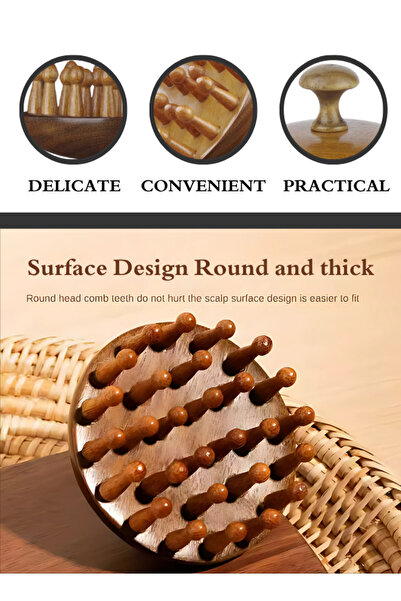 TRENZ Trenz Wooden Scalp Massage Comb - R71