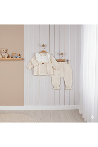 Carmin Baby Embroidered Double Baby Girl Set