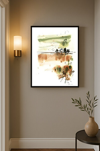 Artte Ahşap Çerçeveli Minimalist 2li Tablo