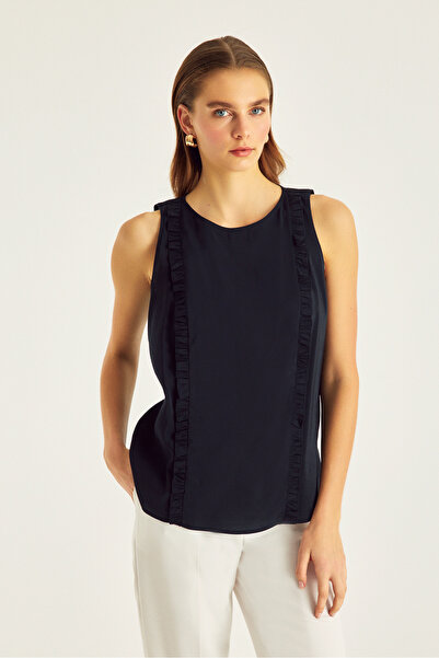 Naramaxx Fırfır Detaylı Kolsuz Bluz