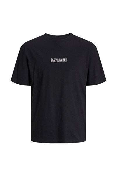 Jack & Jones Jorlafayette crna majica sa okruglim izrezom - SS