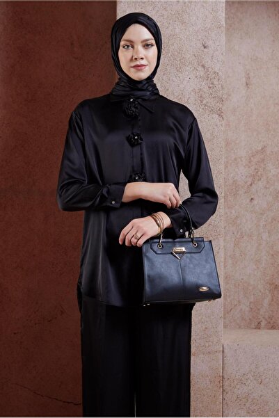 Alvina Satin Trousers Set - Model 44757