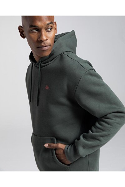 Kappa Αυθεντικό ανδρικό φούτερ Fuji Khaki Oversize Fit Hoodie