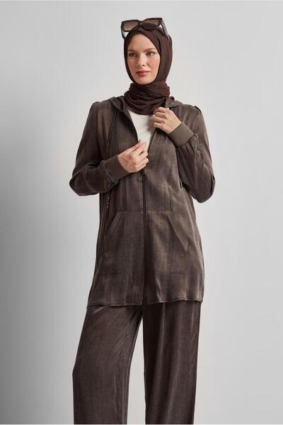 Alvina Hooded Trousers Suit 45585