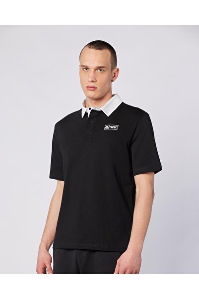 Kappa Nilde Tur Erkek Siyah-Beyaz Regular Fit Polo Yaka Tişört