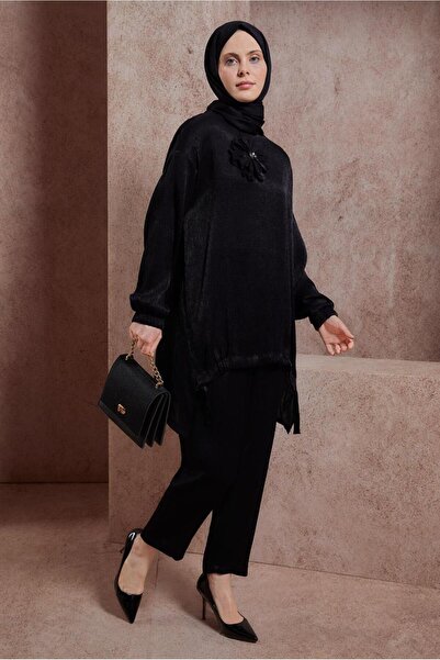 Alvina Accessory Detailed Pants Suit 44542