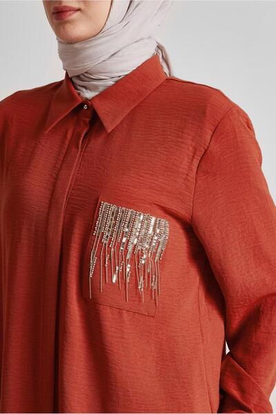 Alvina Stone Printed Pants Suit 44681