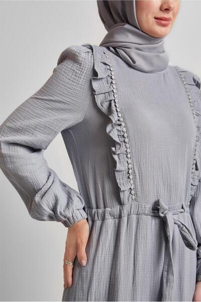 Alvina Firfir Detail Muslin Dress 45559