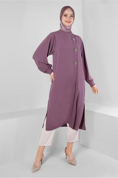 Alvina AKSESUAR DETAYLI GENİŞ KOL TUNİK 43532