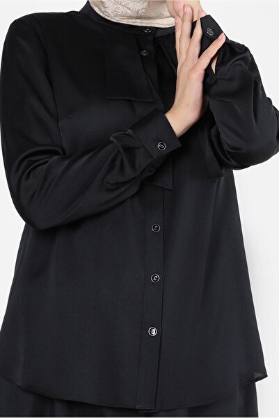 Alvina DÜĞMELİ SATEN BLUZ 43867