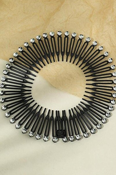 New Obsessions Banda de păr elastică Accordion Stone Tata Model Pachet de 2