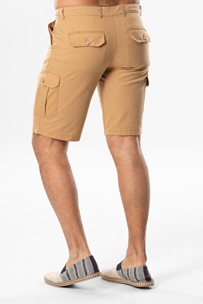 Eliş Şile Bezi Егейська габардинова шорти з кишенями, колір візон Vzn