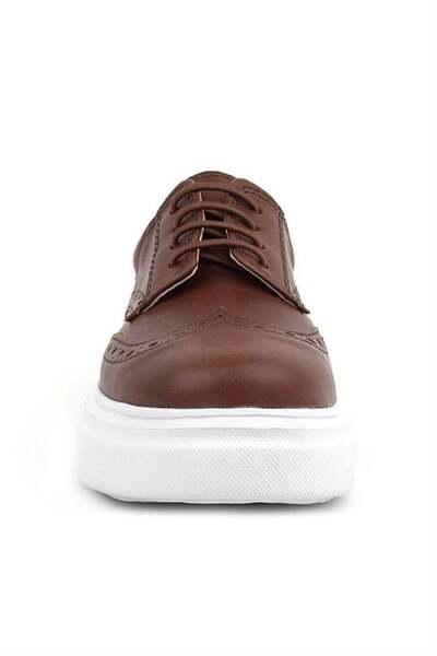 Rakerplus Детски класически обувки Oxford с кафява и бяла подметка