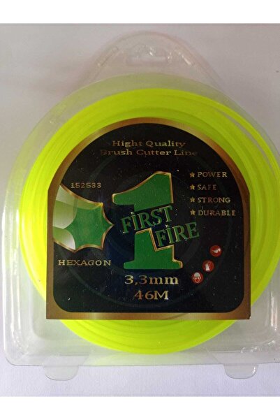 FARMER PARTS First Fire Motorlu Tırpan Otomatik Başlık Misinası 3.30mm 6 KÖŞE