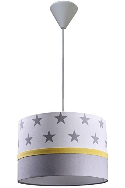 ONAY AVİZE Sarı Yıldızlı (CD - 1845) Çocuk Odası Genç Ve Bebek Odası Avize Ay...