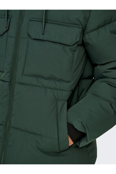 Only & Sons Onselijah Pckt. Hood Jacket Otw Noos Men's Green Jacket - 22029661