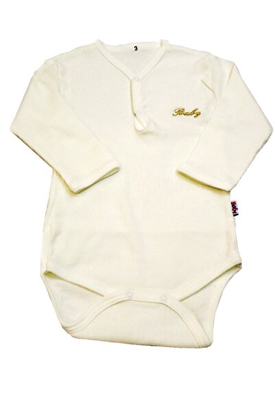 Sema Baby قميص قصير بأكمام طويلة بادي (الجسم) - إكرو 0-6 أشهر