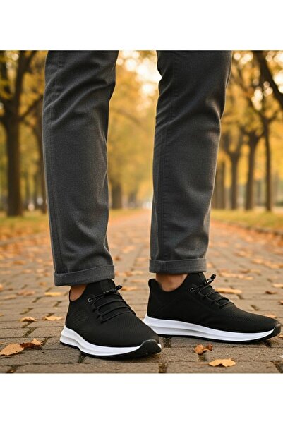 Dropland Ανδρικά μαύρα παπούτσια από γνήσιο δέρμα ελαστικά καθημερινά παπούτσ...