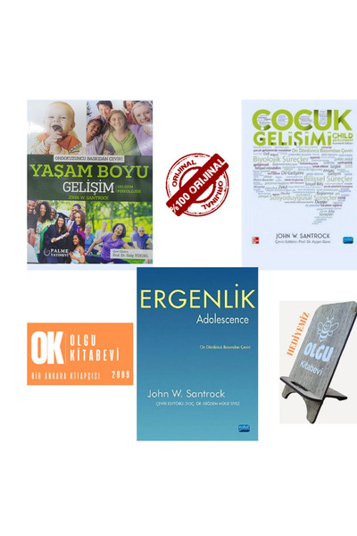 Nobel Akademik Yayıncılık Çocuk Gelişimi - Ergenlik - Yaşam Boyu Gelişim - Gelişim Psikolojisi / 3 kitap - John W. Santrock